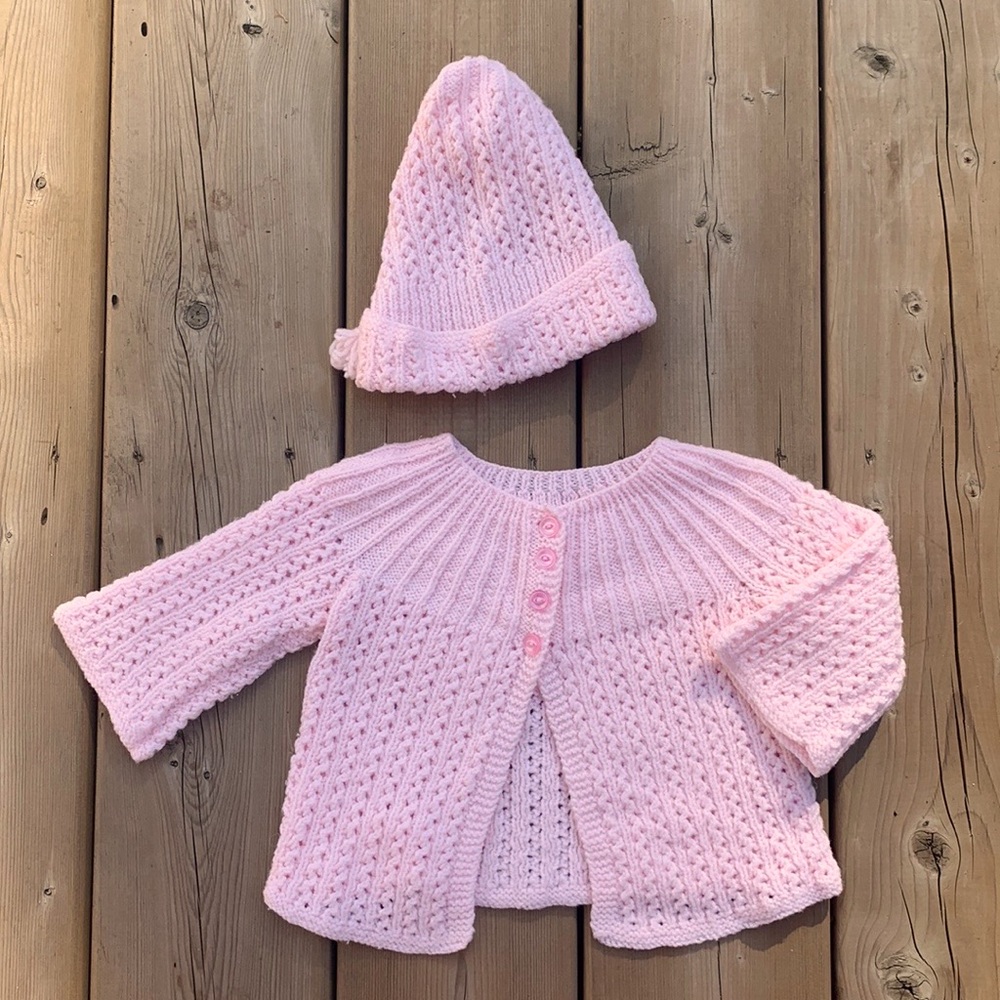 Brand New Handmade Crochet Sweater & Hat